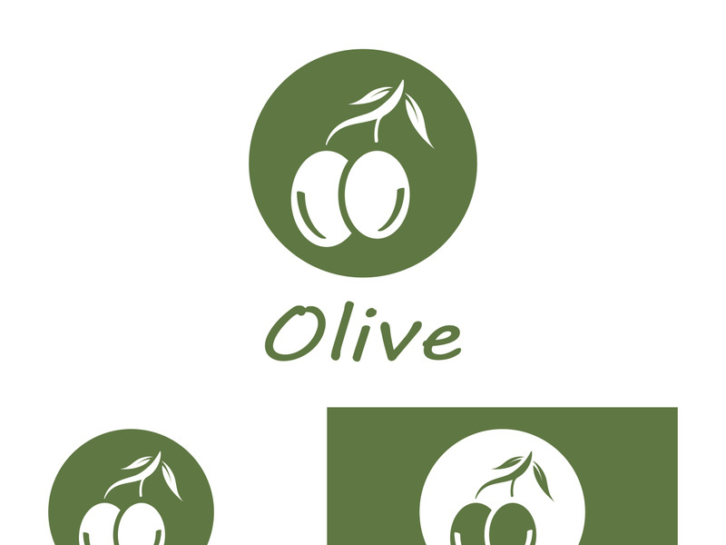 Olive fruit logo design.