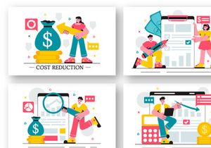 11 Cost Reduction Business Illustration