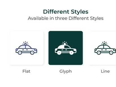 Pack of Transport Colored Line icons