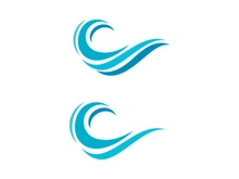 Water wave vector icon illustration design