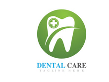 Dental care logo vector icon design