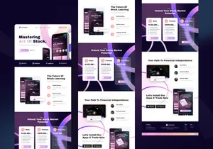 Learntocks - Landing Page Design