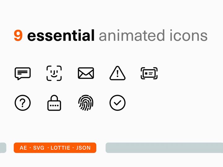 9 Essential Animated Icons