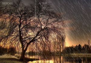 12 Falling Rain Overlays