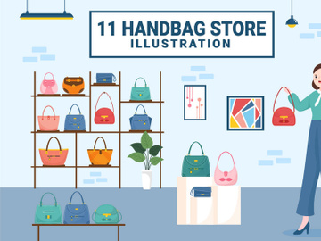 11 Handbag Store Design Illustration preview picture