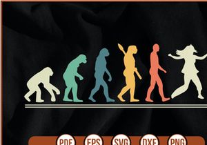 EVOLUTION  with dance Sublimation t shirt Design