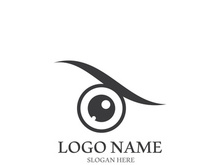 Branding identity corporate eye care vector logo design
