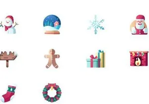 Christmas Flat Set