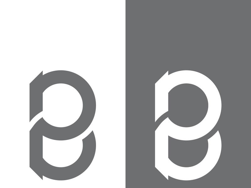 B letter logo template vector illustration