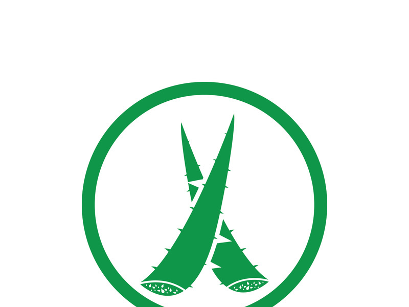 Aloe Vera logo icon design symbol beauty skin care
