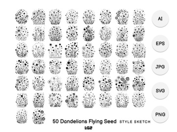 Dandelions Flying Seed Element Icon preview picture