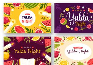 13 Happy Yalda Night Illustration
