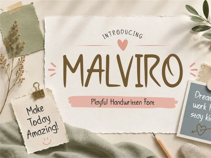 Malviro – Playful Handwritten Font