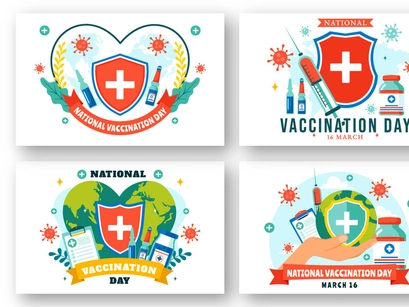 12 National Vaccination Day Illustration