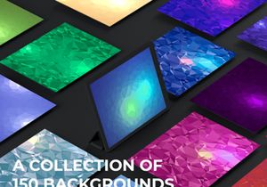 150 Geometric Triangle Backgrounds