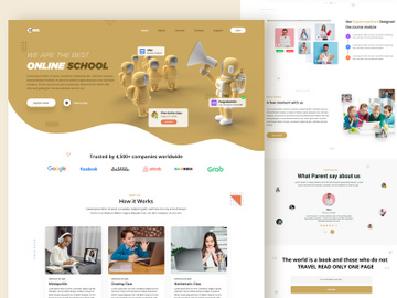 Landing page for Online Education preview picture