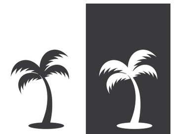 Unique and modern arabian palm tree logo design. preview picture