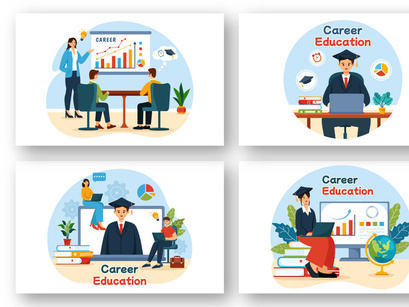 10 Career Education Illustration