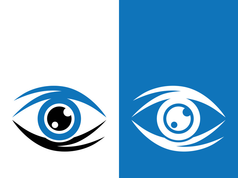 Branding identity corporate eye care vector logo design