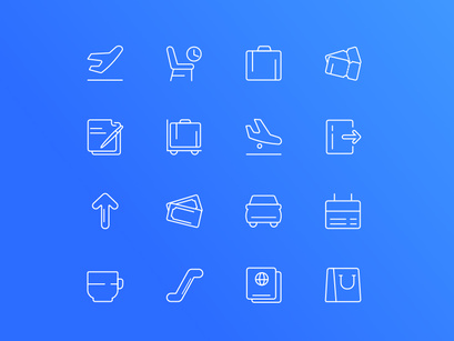 Airport related icons