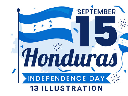 13 Honduras Independence Day Illustration