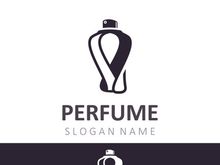 Luxury Perfume logo image cosmetic fragrance shop and business vector design