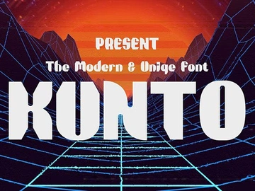 Kunto – Modern & Unique Font preview picture