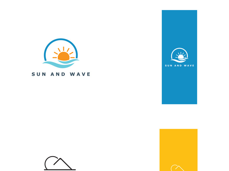 Creative and unique sun logo design.