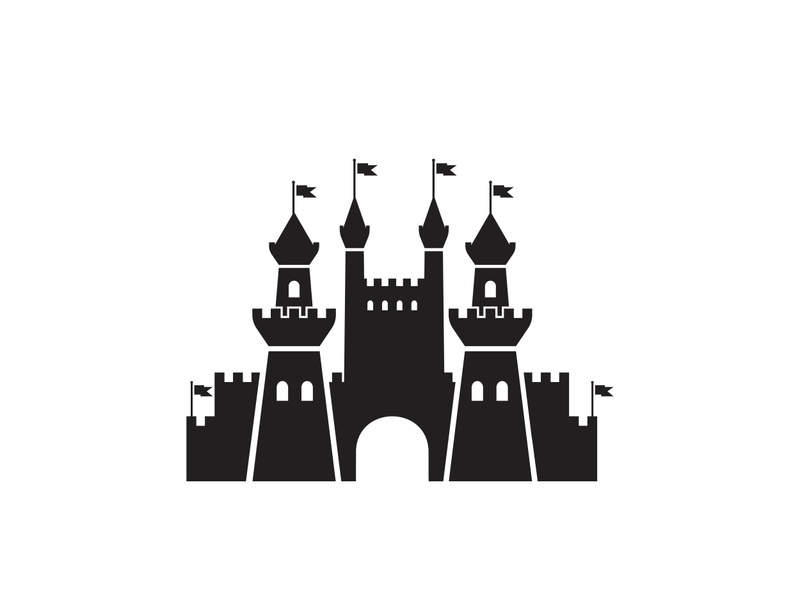 Castle vector illustration icon