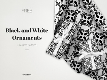 Black and White Ornaments Seamless Patterns preview picture