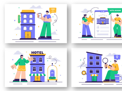 13 Hotel Reviews Illustration