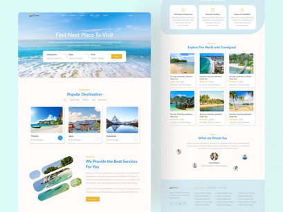 Travelgood - Travel Agency Website Landing Page Design