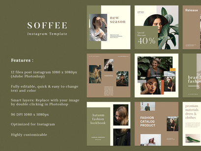 Instagram Template - Soffee  Fashion Post