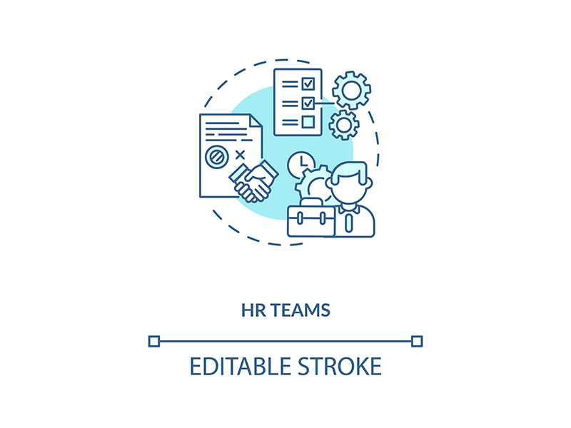 HR teams concept icon