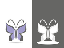 Butterfly logo icon vector design illustration