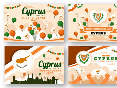 12 Cyprus Independence Day Illustration