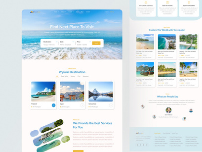 Travelgood - Travel Agency Website Landing Page Design