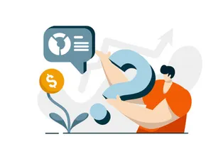 Interest Loan Calculator icon flat Illustration for business finance loan