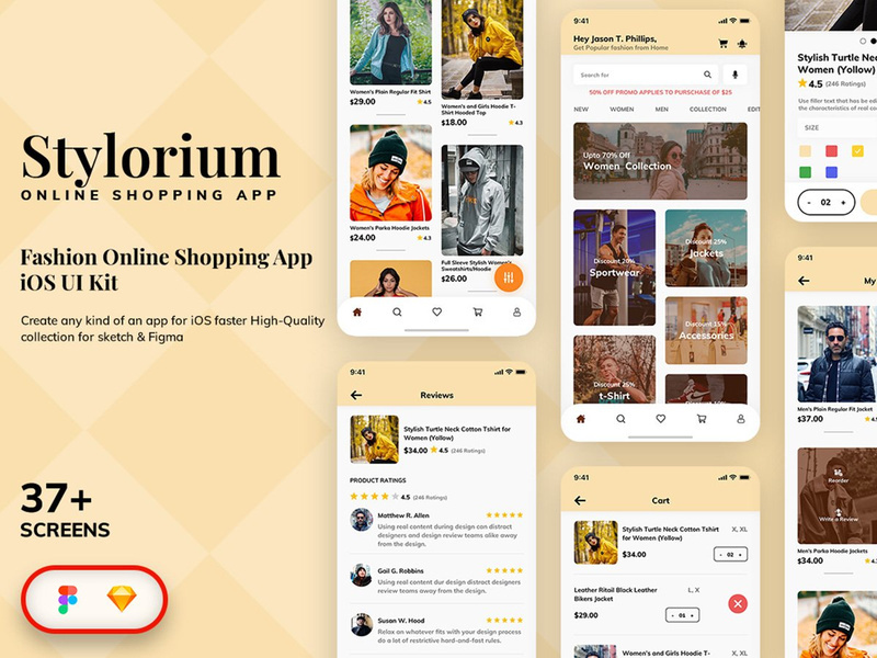 Fashion Retail Online Shop Mobile App UI
