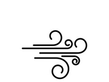Wind vector icon design illustration