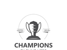 Trophy Logo winner, Sports Tournament Championship Cup Design. minimalist emblem sport, club shop simple icon