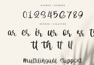 Kinder - Brush Script Font