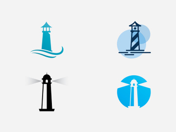 Light House Logo vector Template preview picture