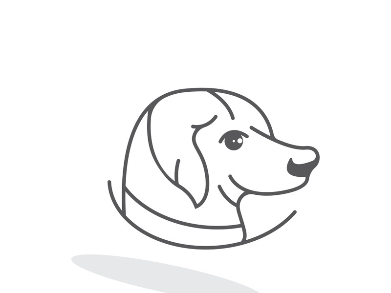 Dog logo vector design icon illustration template