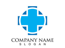 Medical health icon digital logo design vector illustration