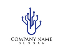 Technology logo images illustration design template