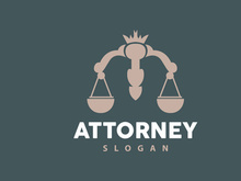 Lawyer Logo, Law Court Simple Design