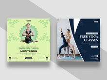 Yoga Fitness Instagram Post Banner Ver-4