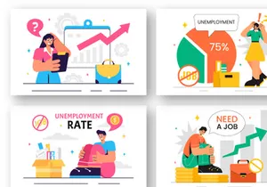23 Unemployment Rate Illustration