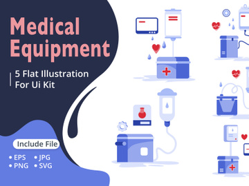 Medical Equipment Flat Illustration preview picture